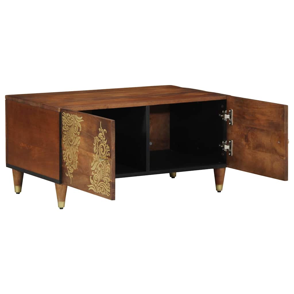 Kaffebord Honning brun 80 x 50 x 40 cm Massiv mango tre