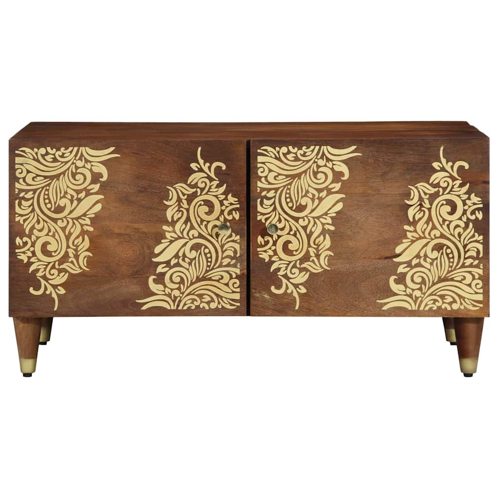 Kaffebord Honning brun 80 x 50 x 40 cm Massiv mango tre