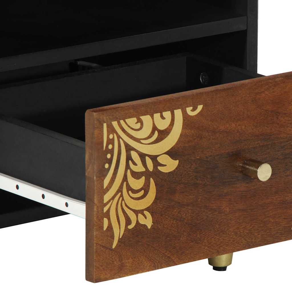 Nattbordskap Honning brun 40 x 33 x 46 cm Massiv mango tre