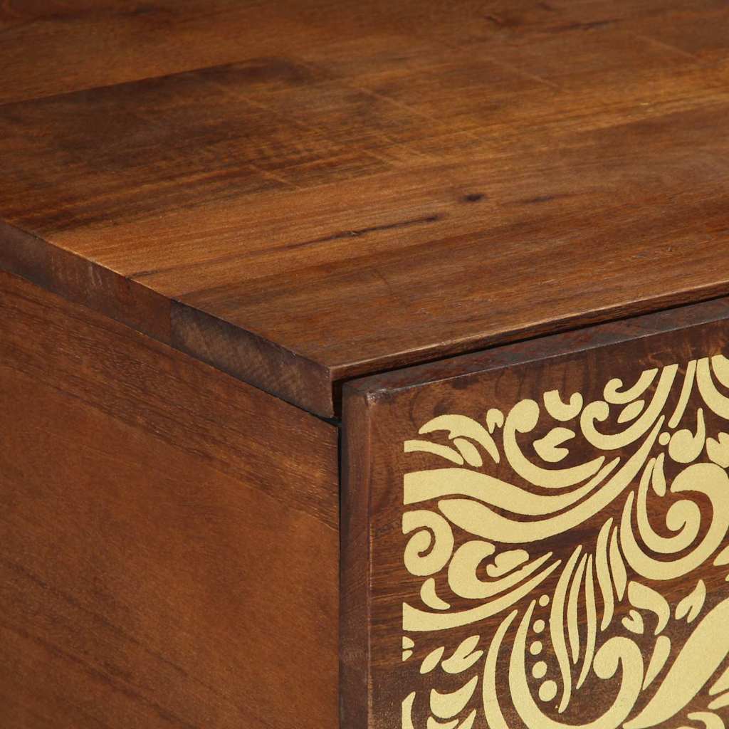 Kaffebord Honning brun 100 x 54 x 40 cm Massiv mango tre