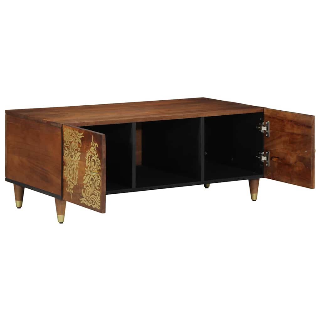 Kaffebord Honning brun 100 x 54 x 40 cm Massiv mango tre