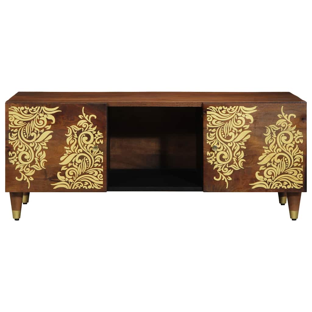 Kaffebord Honning brun 100 x 54 x 40 cm Massiv mango tre