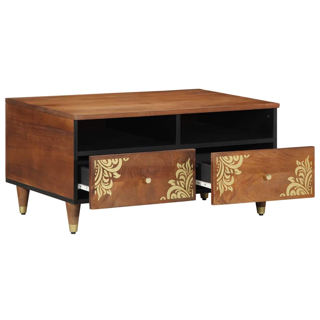 Kaffebord Honning brun 80 x 54 x 40 cm Massiv mango tre