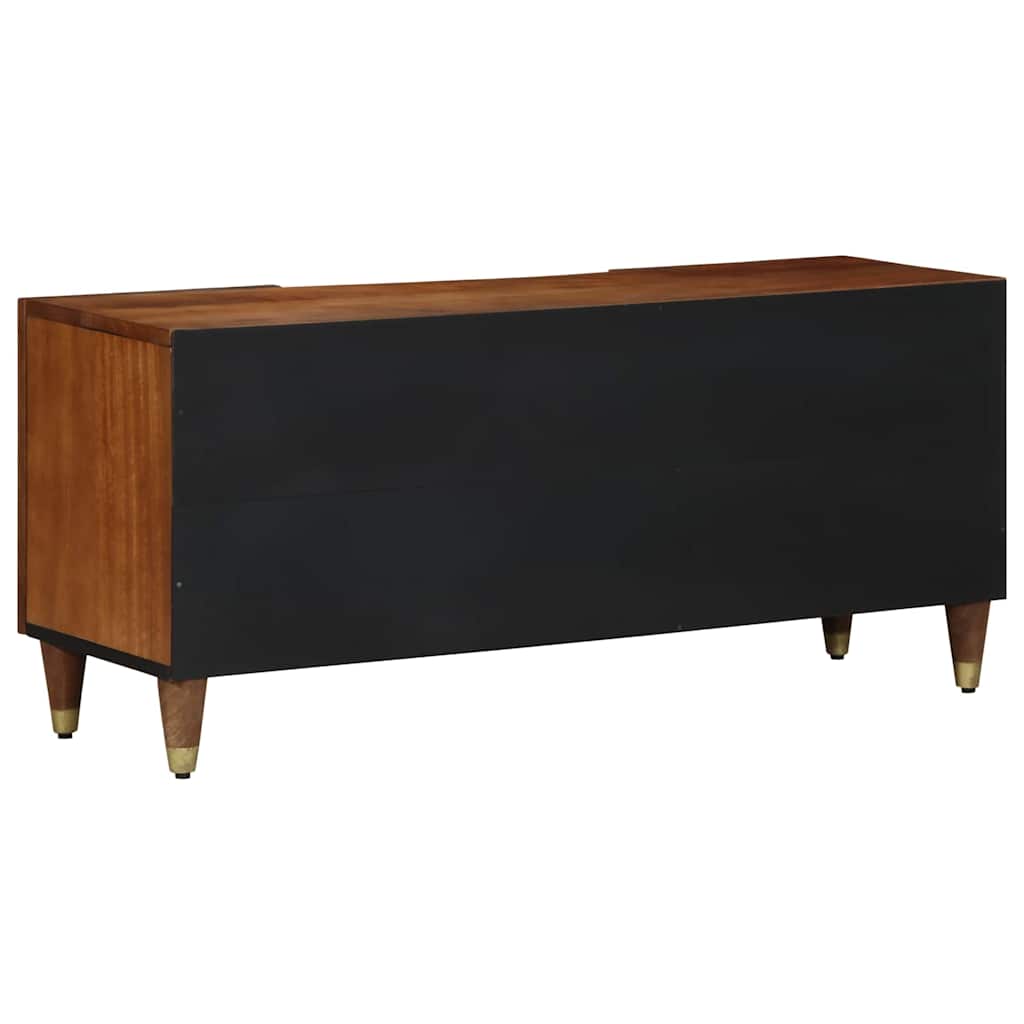 TV-skap med dør Honning brun 105 x 33 x 46 cm Massiv mango tre