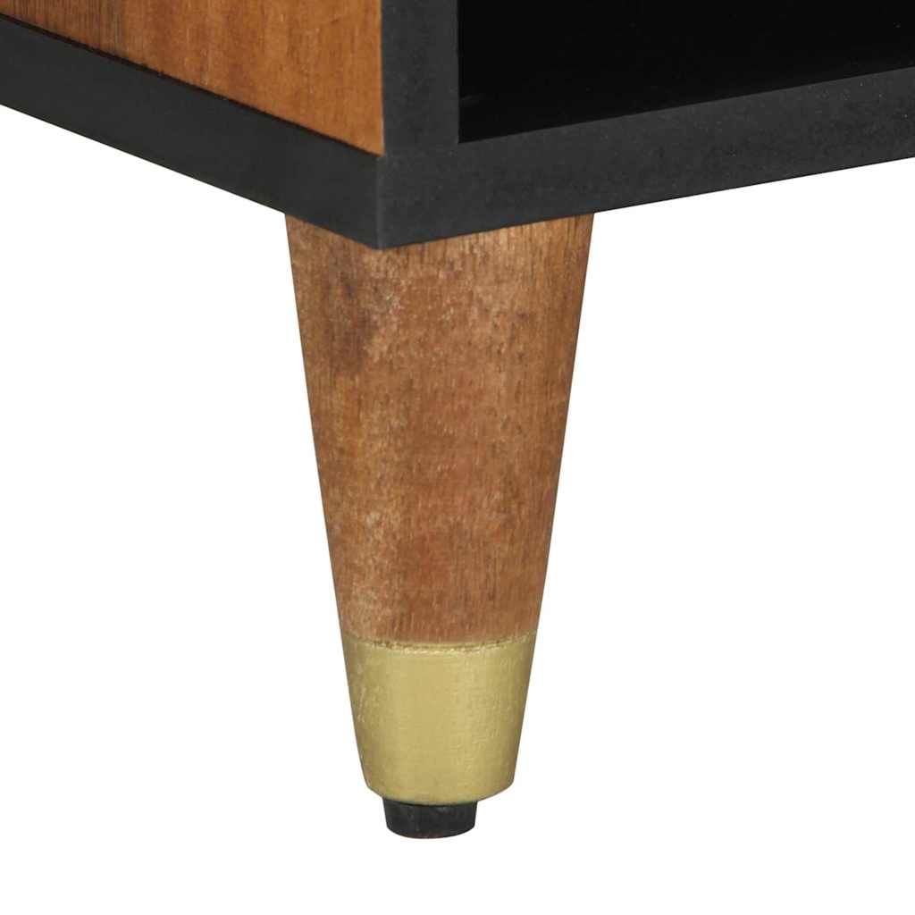 TV-skap med hylle Honning brun 80 x 33 x 46 cm Massiv mango tre