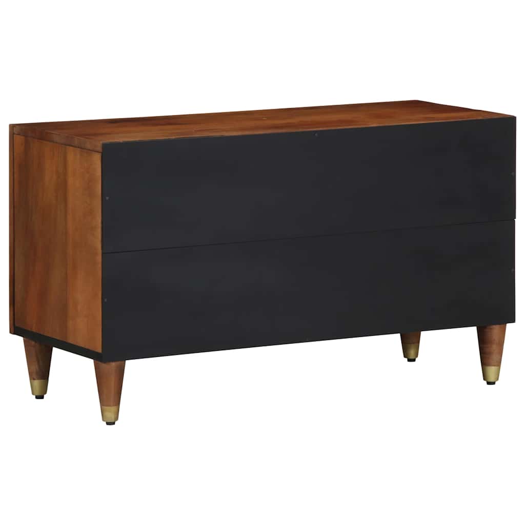 TV-skap med hylle Honning brun 80 x 33 x 46 cm Massiv mango tre