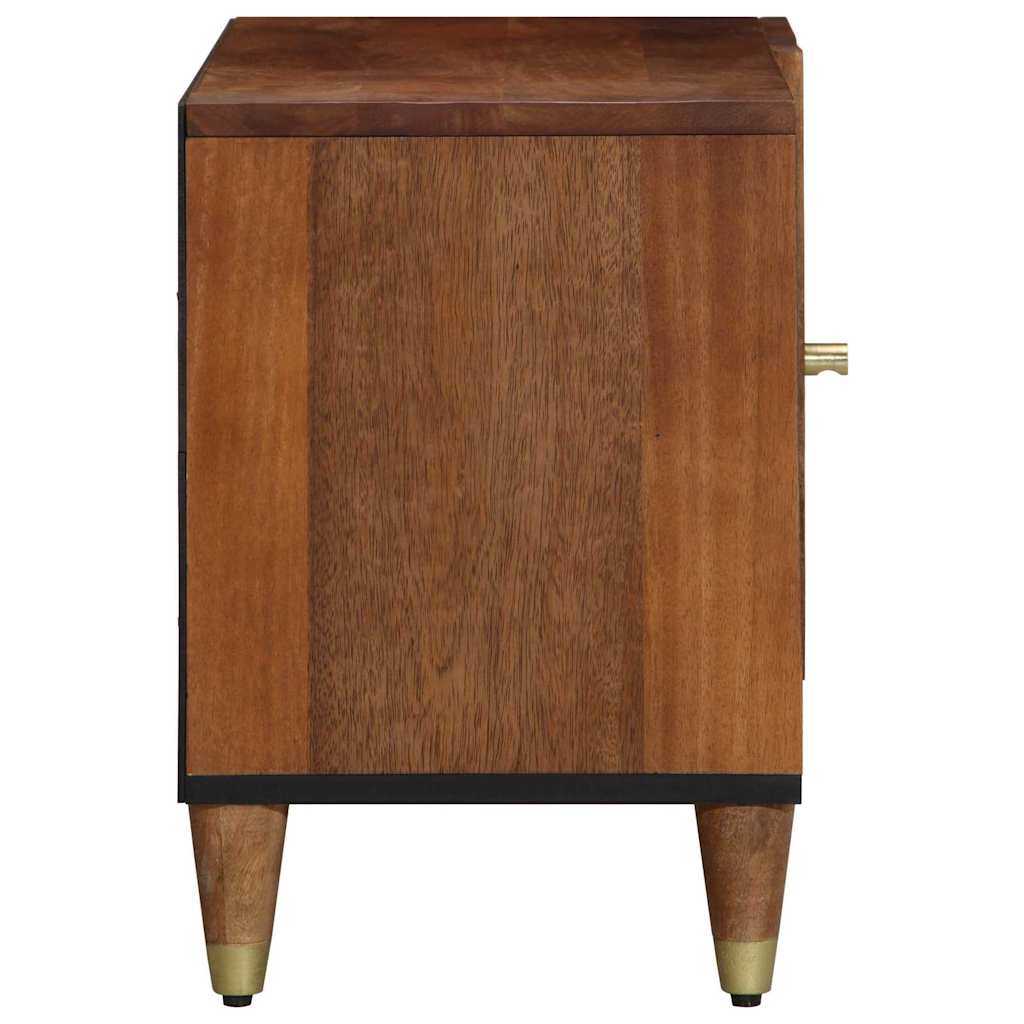 TV-skap med hylle Honning brun 80 x 33 x 46 cm Massiv mango tre