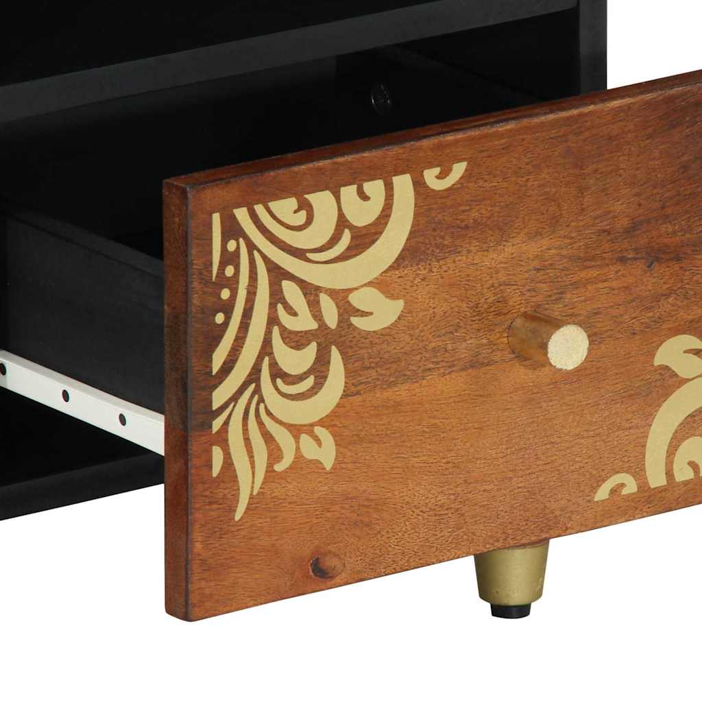 TV-skap Honning brun 100 x 33 x 46 cm Massiv mango tre