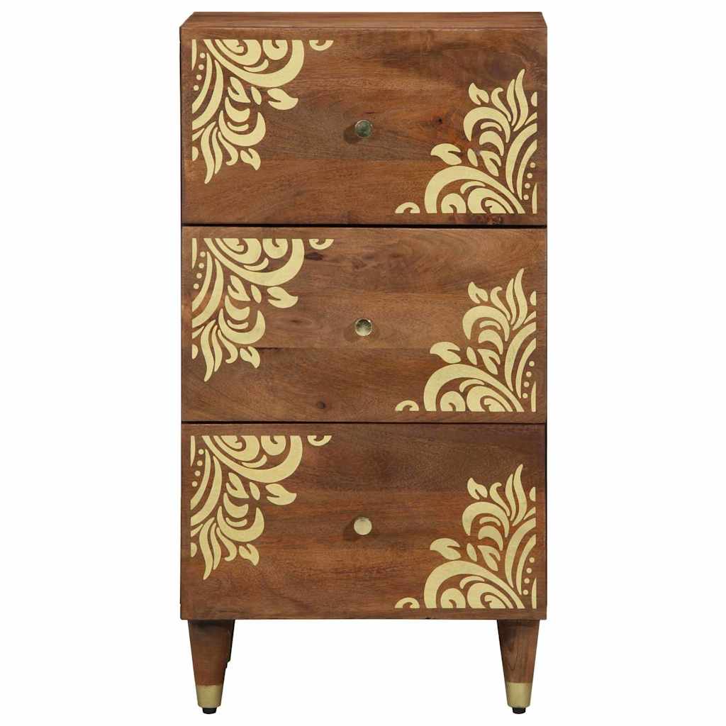 Serviesskap med skuff Brun 40 x 33 x 75 cm Massiv mango tre