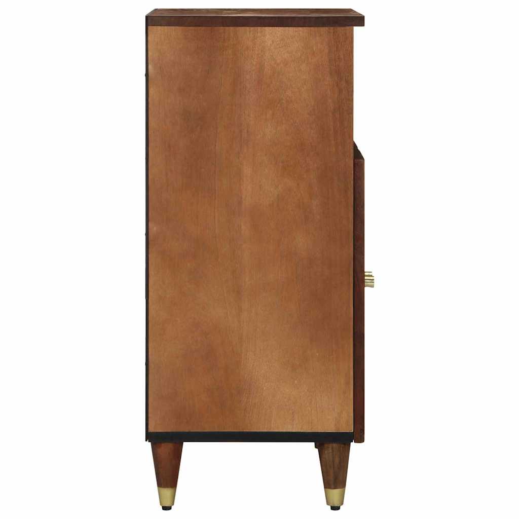Serviesskap med hylle Brun 60 x 33 x 75 cm Massiv mango tre
