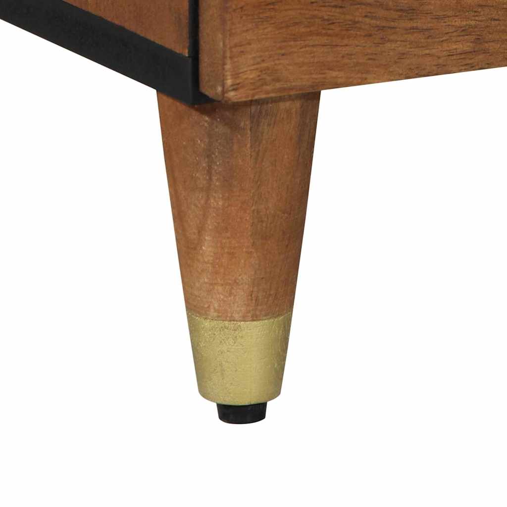 Serviesskap med hylle Brun 80 x 33 x 75 cm Massiv mango tre