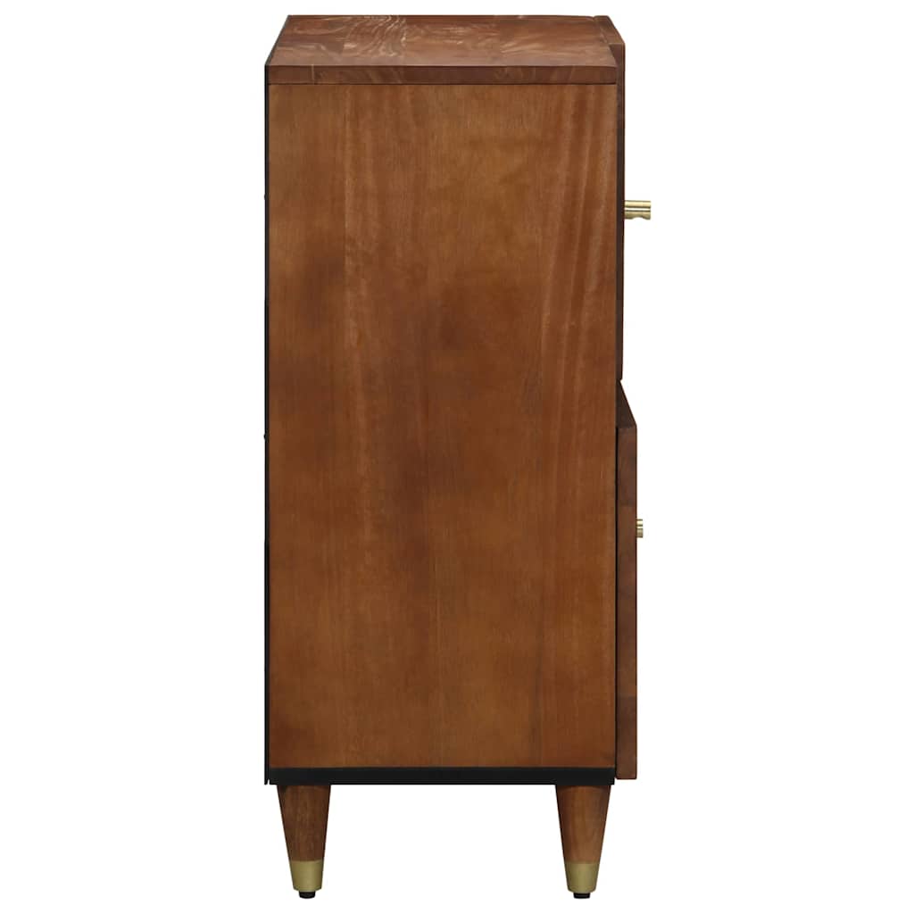 Serviesskap med hylle Brun 80 x 33 x 75 cm Massiv mango tre