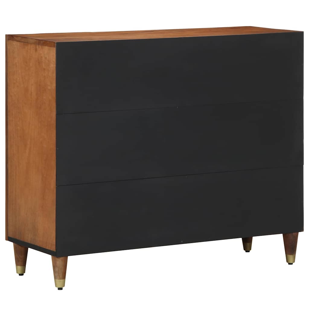 Serviesskap med hylle Brun 90 x 33 x 75 cm Massiv mango tre