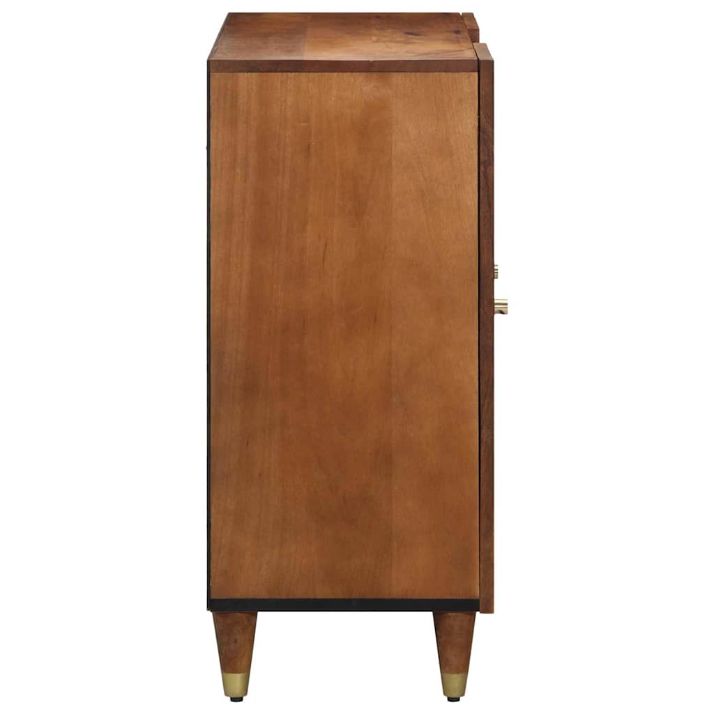 Serviesskap med hylle Brun 90 x 33 x 75 cm Massiv mango tre