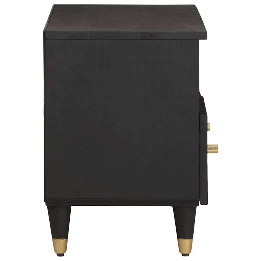 TV-skap med skuff Svart 70 x 33 x 46 cm Massiv mango tre
