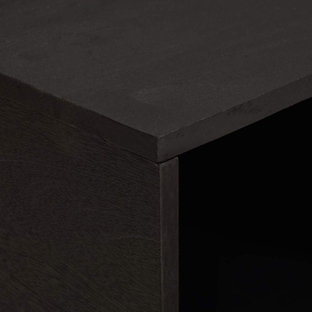 Kaffebord Svart 80 x 50 x 40 cm Massiv mango tre
