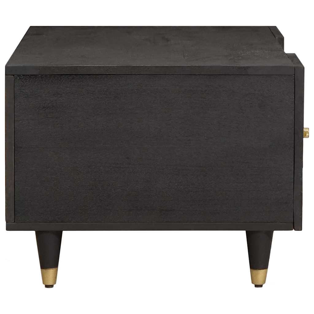 Kaffebord Svart 100 x 54 x 40 cm Massiv mango tre