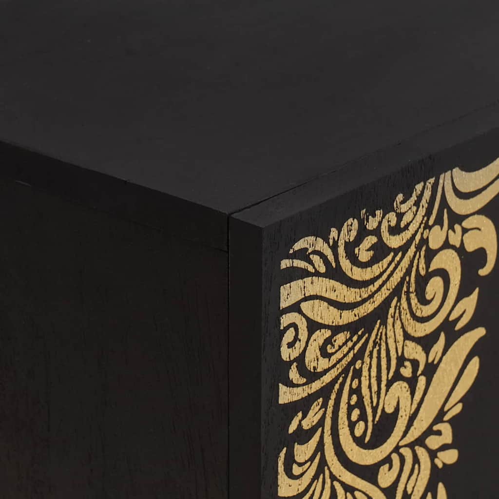 TV-skap med skuff Svart 105 x 33 x 46 cm Massiv mango tre