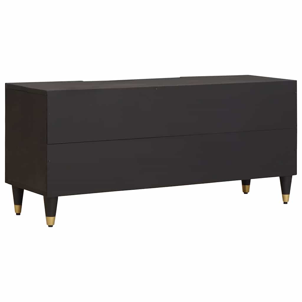 TV-skap med skuff Svart 105 x 33 x 46 cm Massiv mango tre