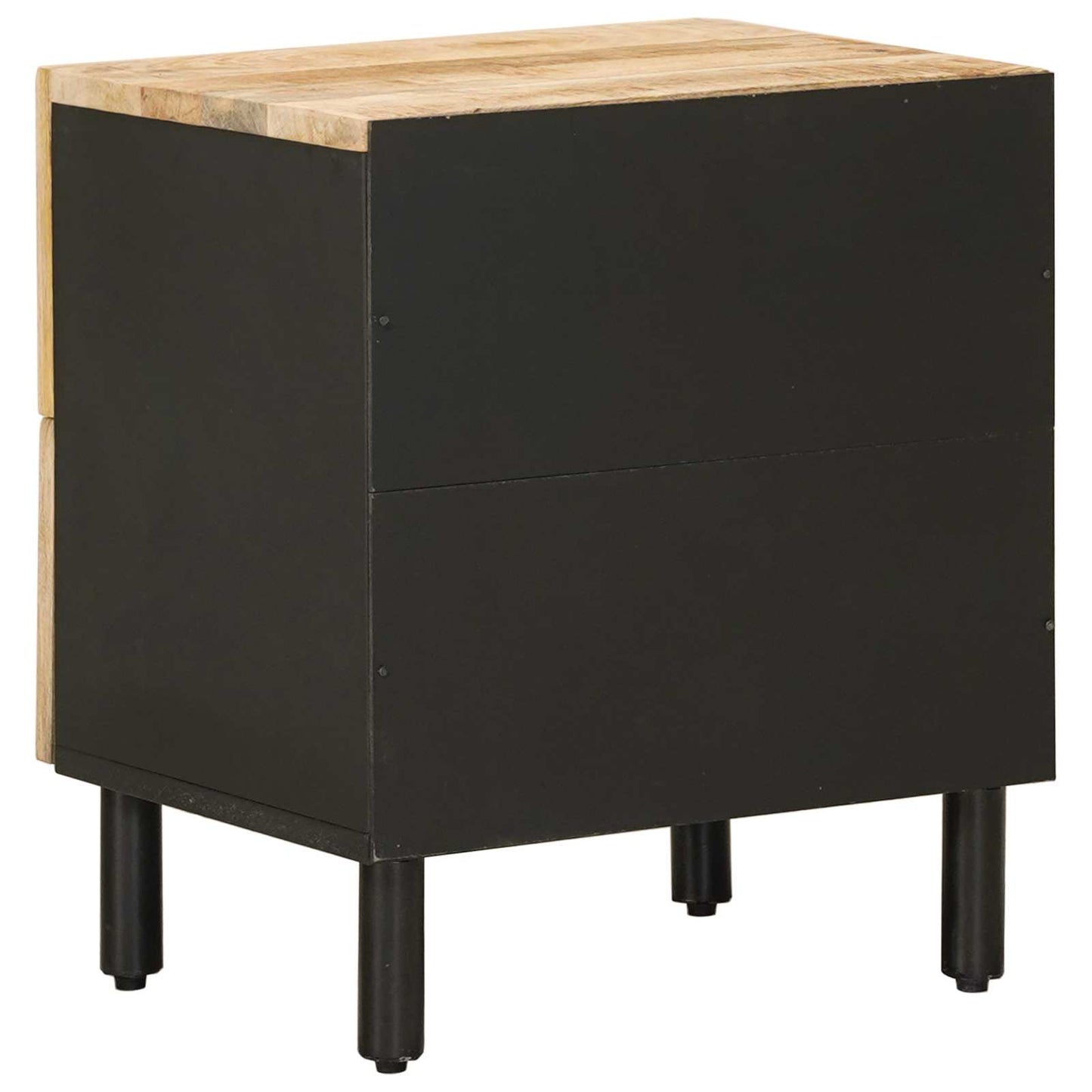 Nattbord 2 stk. Naturlig 40 x 33 x 46 cm Massiv mango tre