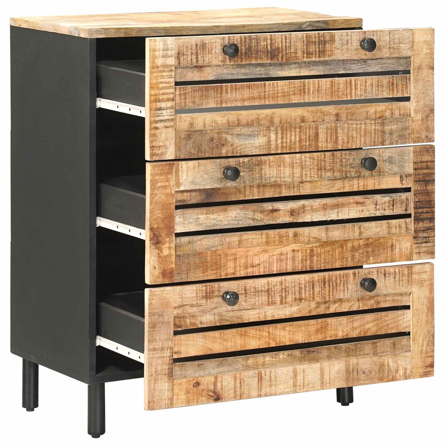 Oppbevaringsskap 60 x 33 x 75 cm Massiv mango tre Naturlig
