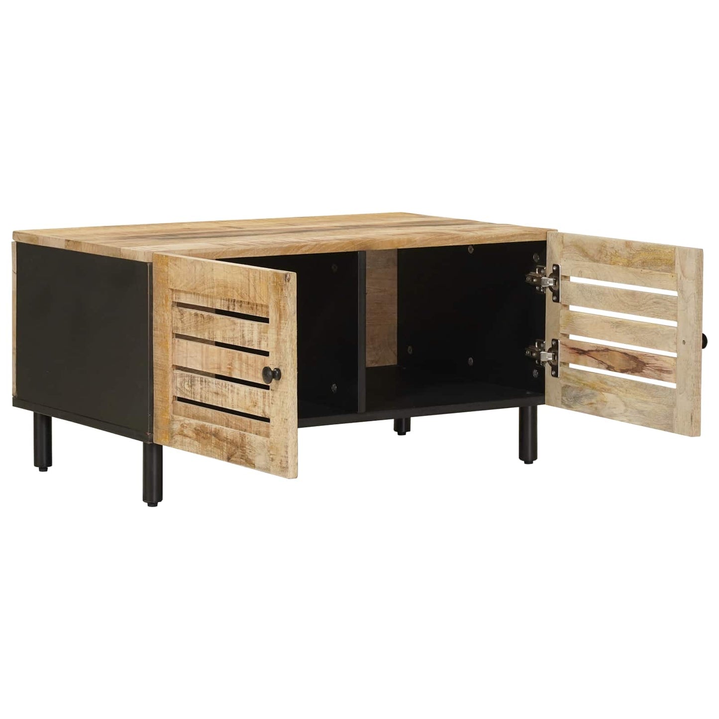 Kaffebord Naturlig 80 x 50 x 40 cm Massiv mango tre