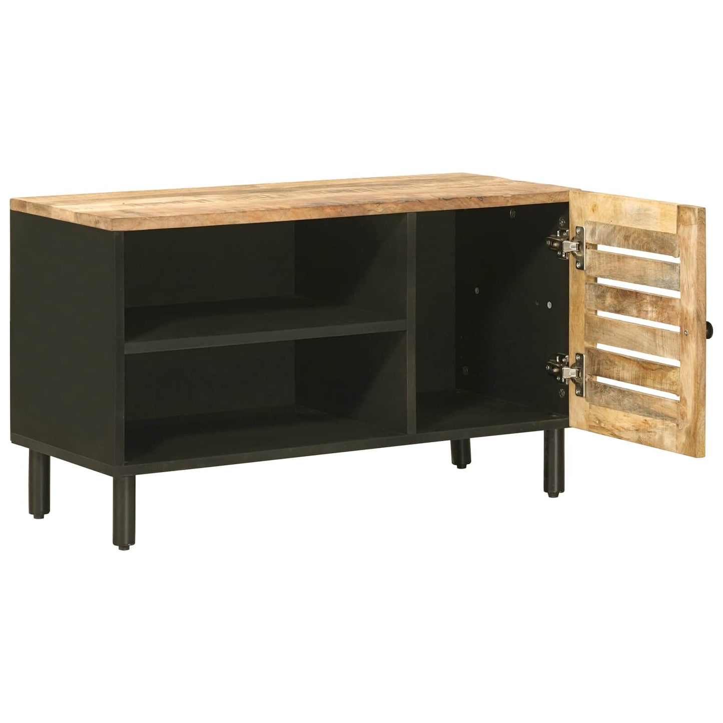 Oppbevaringsskap Naturlig 80 x 33 x 46 cm Massiv mango tre