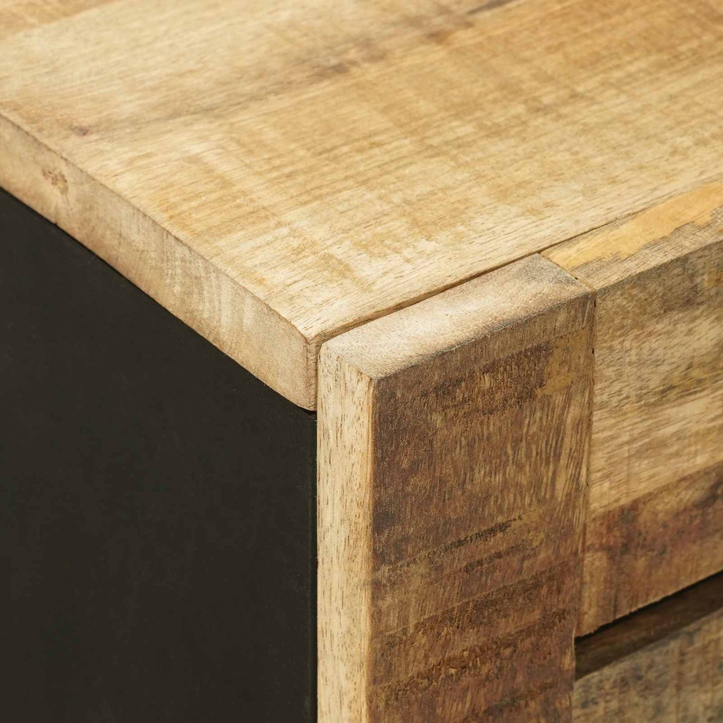 Vaskeskap Brun og svart 62 x 33 x 58 cm Massiv mango tre