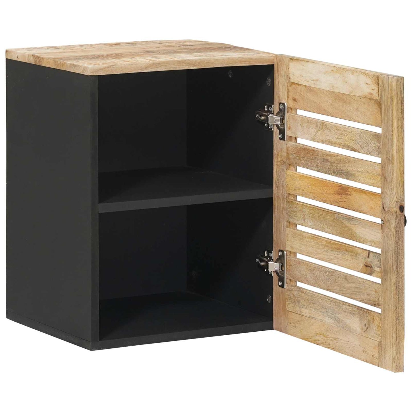 Hengende skap Brun og svart 38 x 33,5 x 48 cm Massiv mango tre