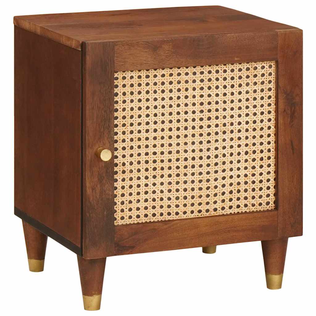 Nattbordskap Brun 40 x 33,5 x 46 cm Massivt akasietre