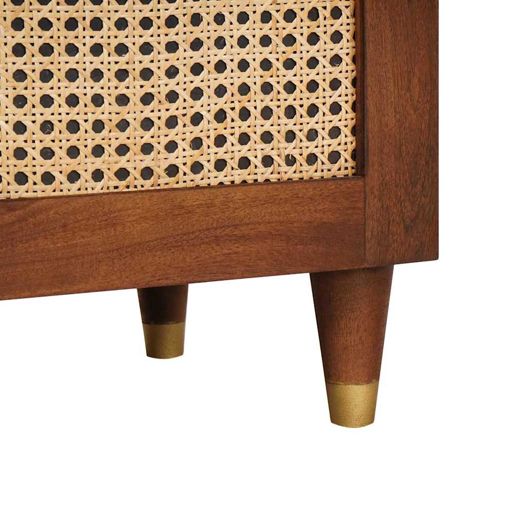 Nattbordskap 2 pcs Brun 40 x 33,5 x 46 cm Massivt akasietre