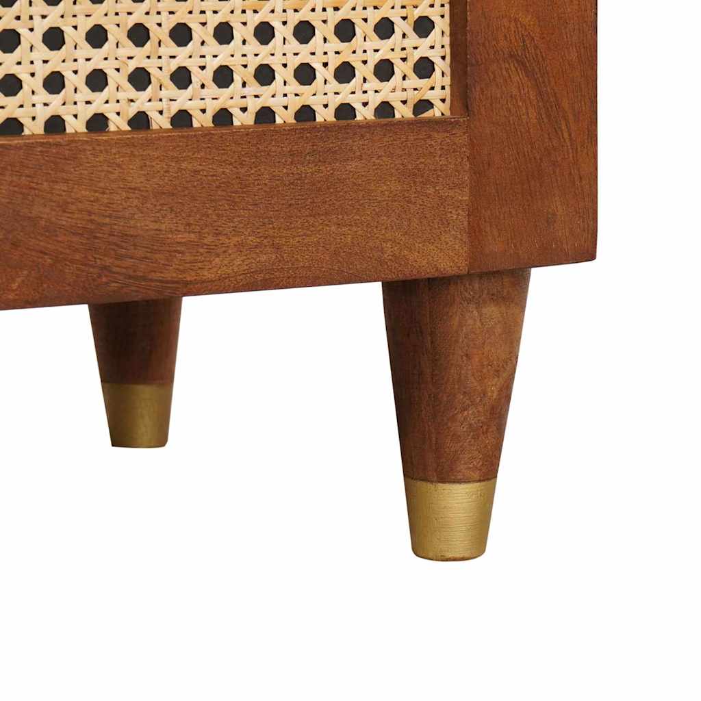 Nattbordskap 2 pcs Brun 40 x 33,5 x 46 cm Massivt akasietre