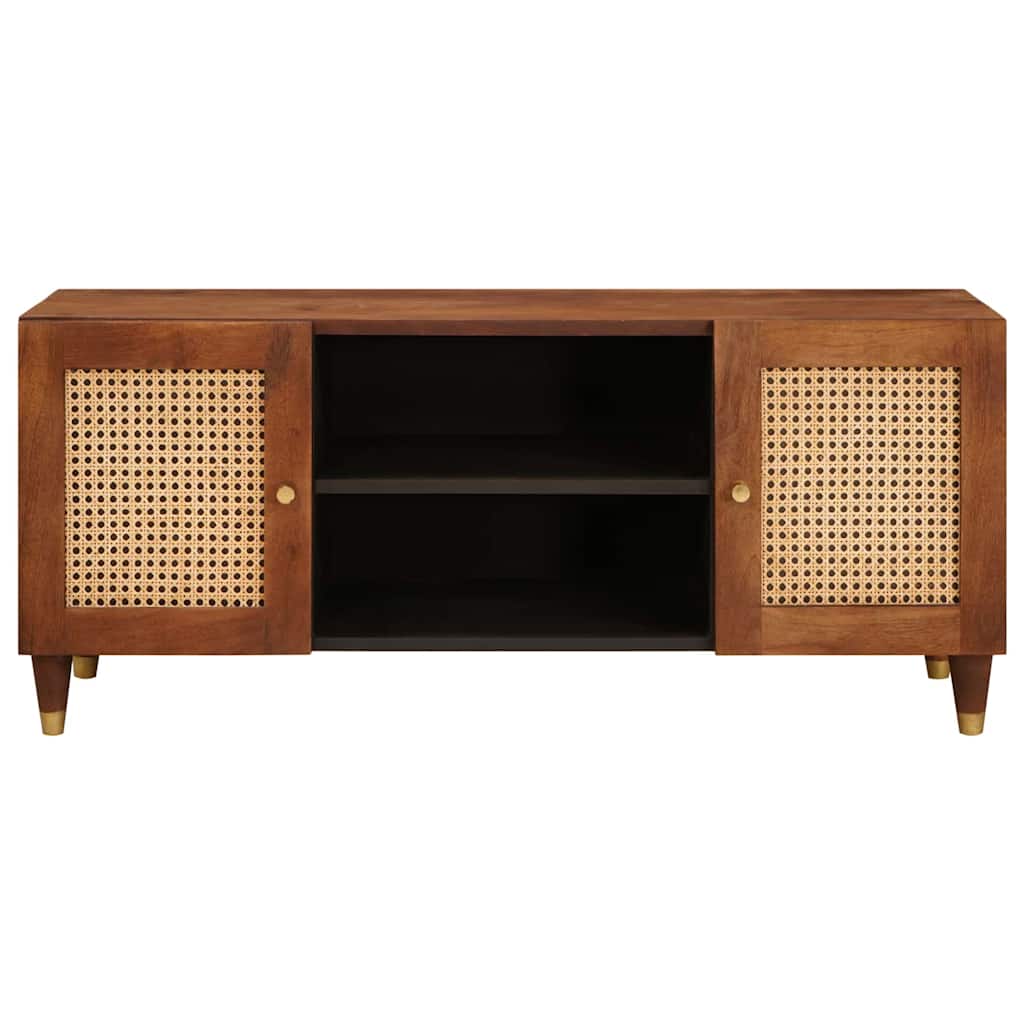 TV-skap med hylle Brun 105 x 33,5 x 46 cm Massiv mango tre