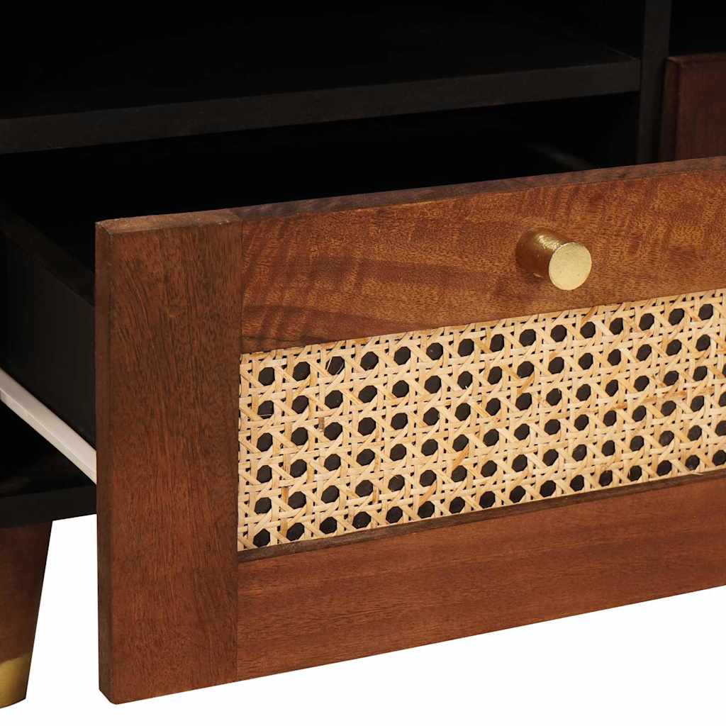 TV-skap med skuff Brun 70 x 33,5 x 46 cm Massiv mango tre