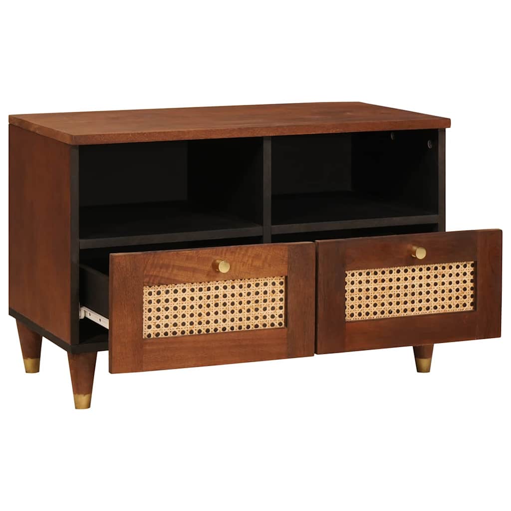 TV-skap med skuff Brun 70 x 33,5 x 46 cm Massiv mango tre