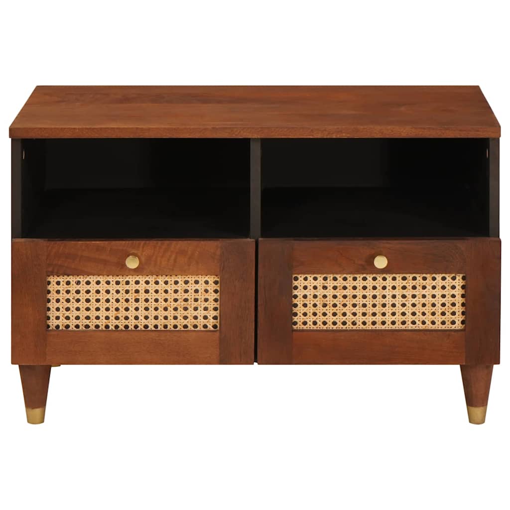 TV-skap med skuff Brun 70 x 33,5 x 46 cm Massiv mango tre