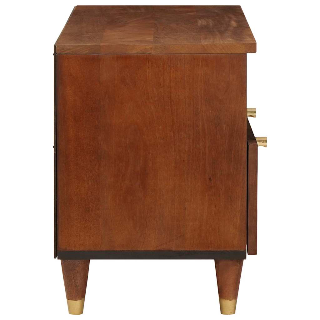 TV-skap med skuff Brun 70 x 33,5 x 46 cm Massiv mango tre