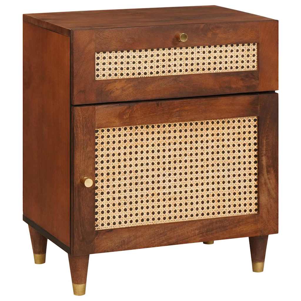 Nattbord med skuff 50 x 33 x 60 cm Massiv mango tre
