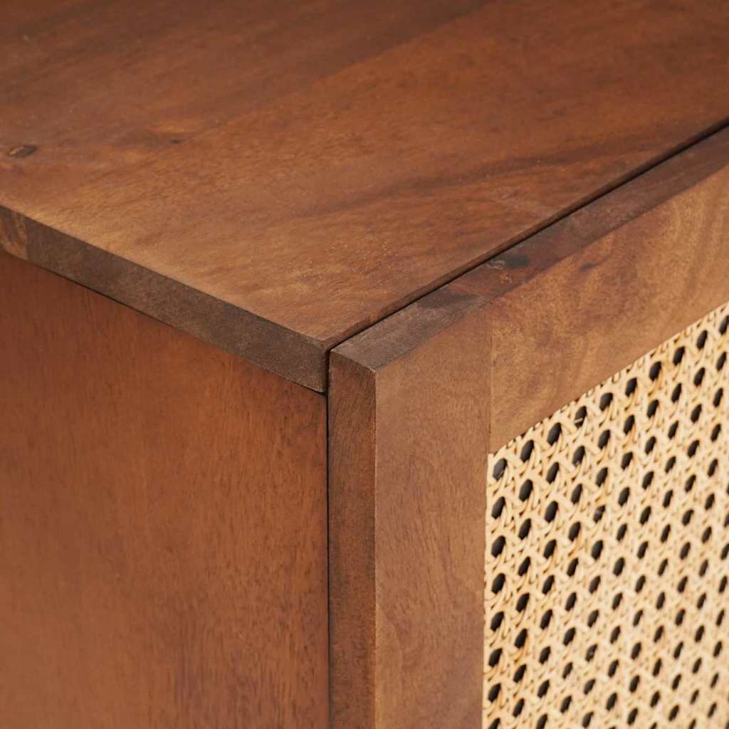 TV-skap med skuff Brun 105 x 33,5 x 46 cm Massiv mango tre