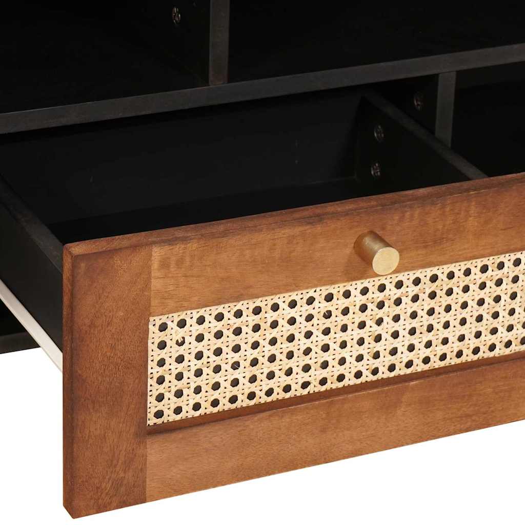 TV-skap med skuff Brun 100 x 33,5 x 46 cm Massiv mango tre