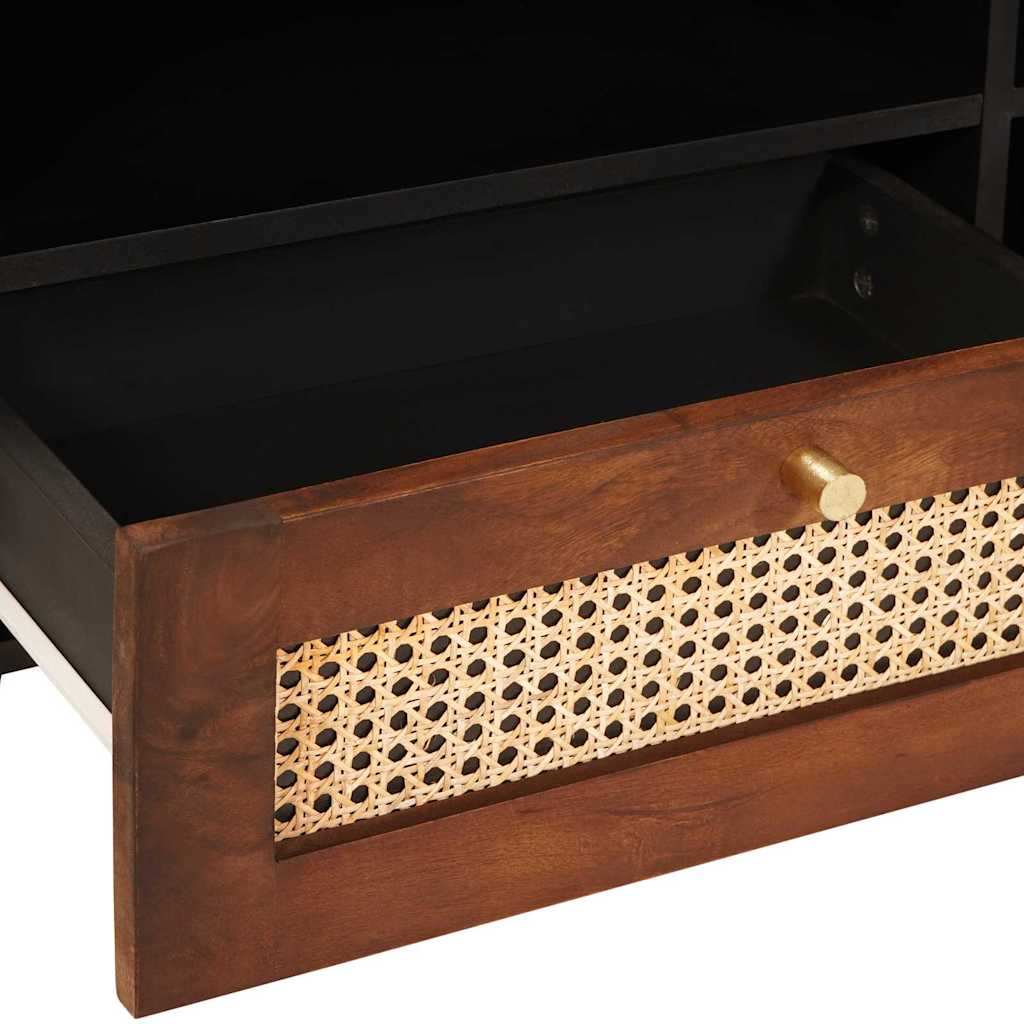 TV-skap med skuff Brun 80 x 33,5 x 46 cm Massiv mango tre