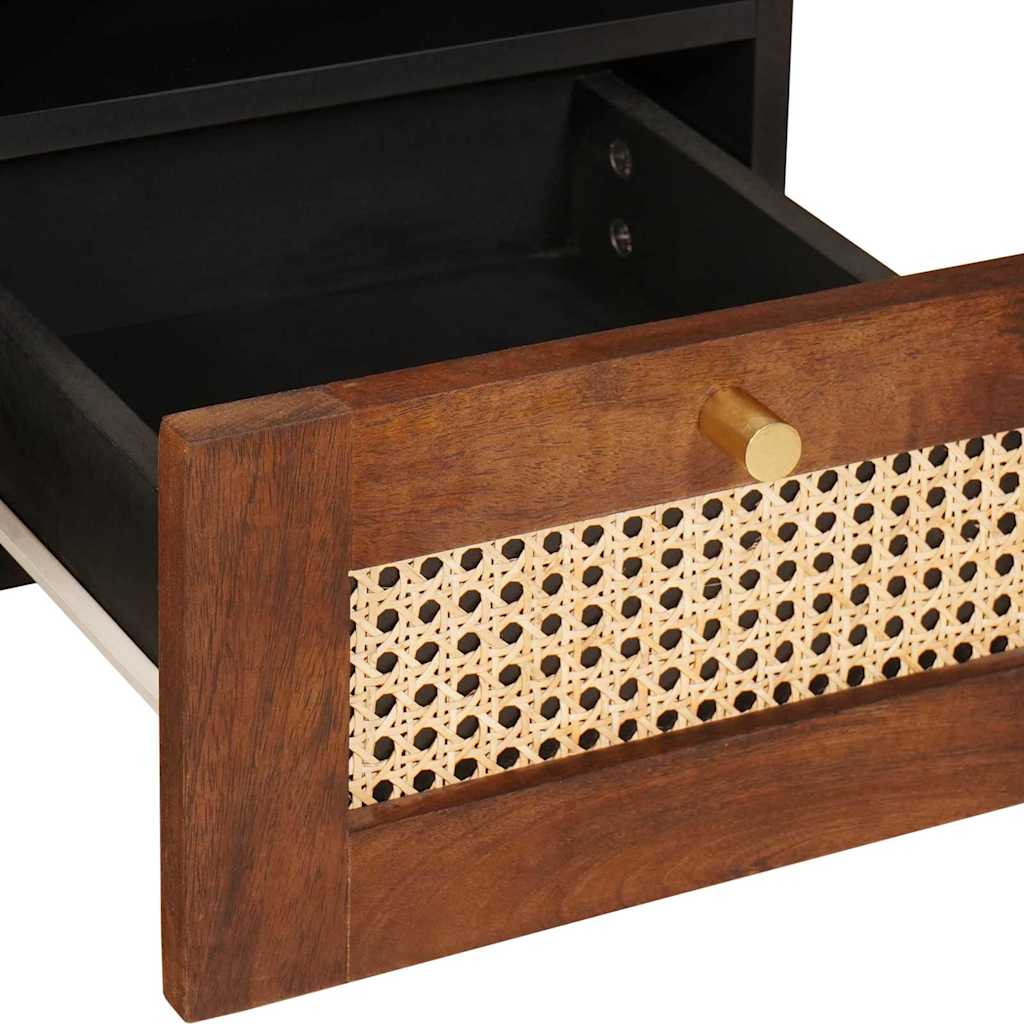 TV-skap med skuff Brun 100 x 33,5 x 46 cm Massiv mango tre