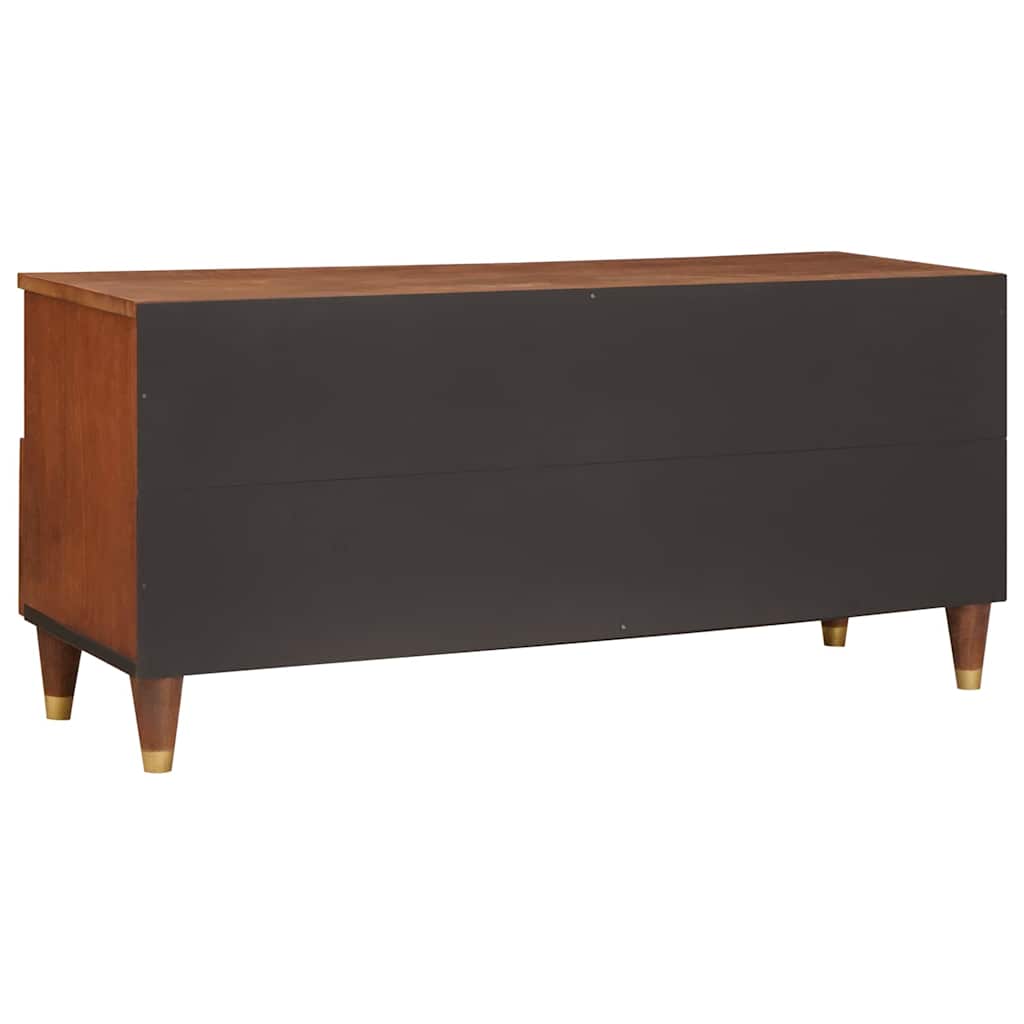 TV-skap med skuff Brun 100 x 33,5 x 46 cm Massiv mango tre