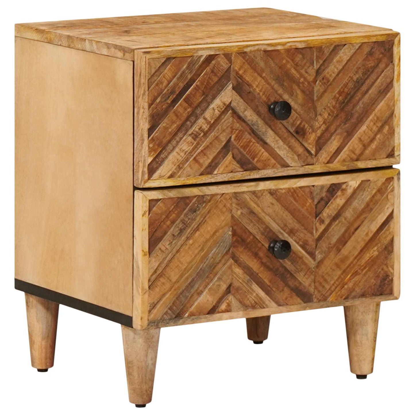 Nattbord med skuff Brun 40 x 33,5 x 46 cm Massiv mango tre