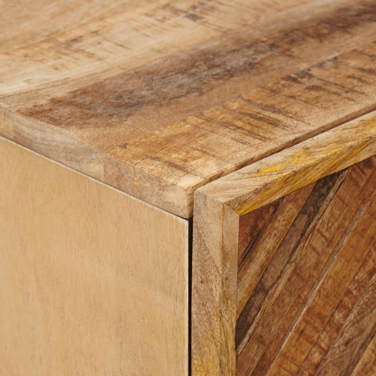 Nattbord 2 pcs Brun 40 x 33,5 x 46 cm Massiv mango tre