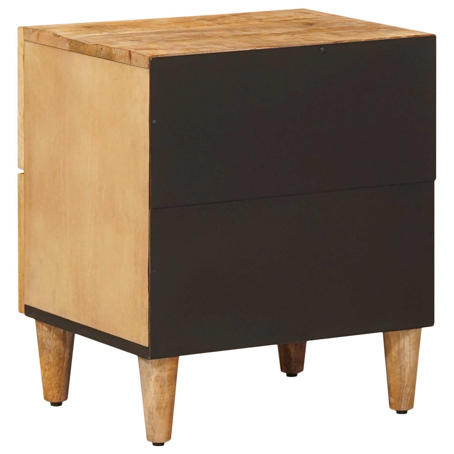 Nattbord 2 pcs Brun 40 x 33,5 x 46 cm Massiv mango tre