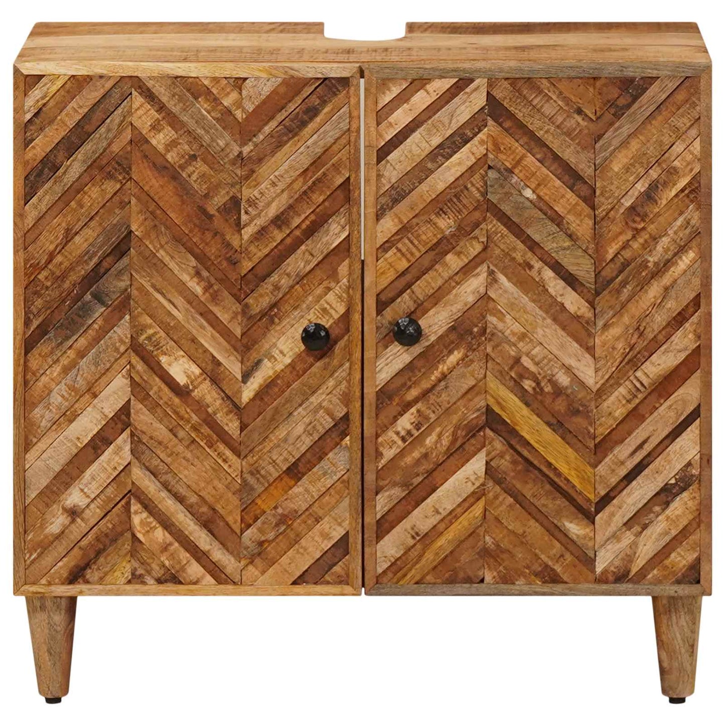 Vaskeskap med lagring Brun 62 x 33 x 58 cm Massiv mango tre