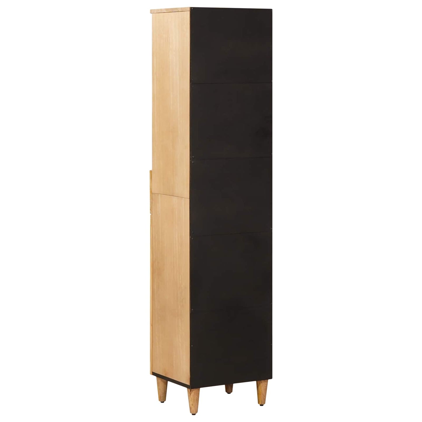 Baderomsskap med skuff Brun 38 x 33,5 x 160 cm Massiv mango tre