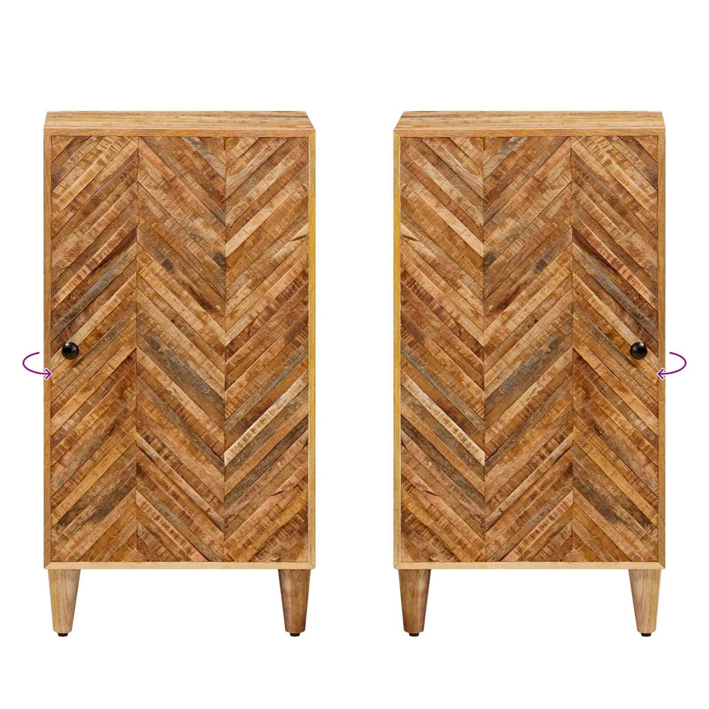 Oppbevaringsskap Brun 40 x 33,5 x 75 cm Massiv mango tre