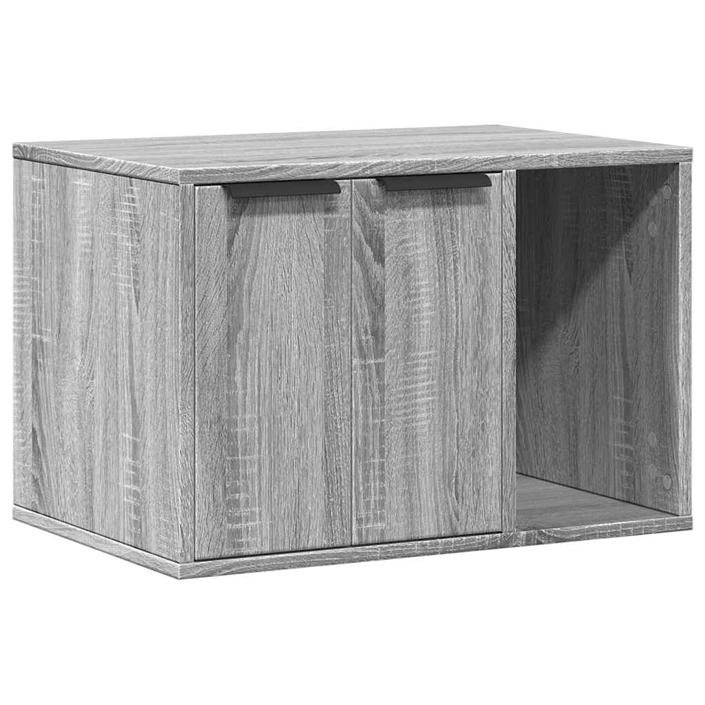 Skap til kattetoalett grå sonoma 60x40x40 cm konstruert tre